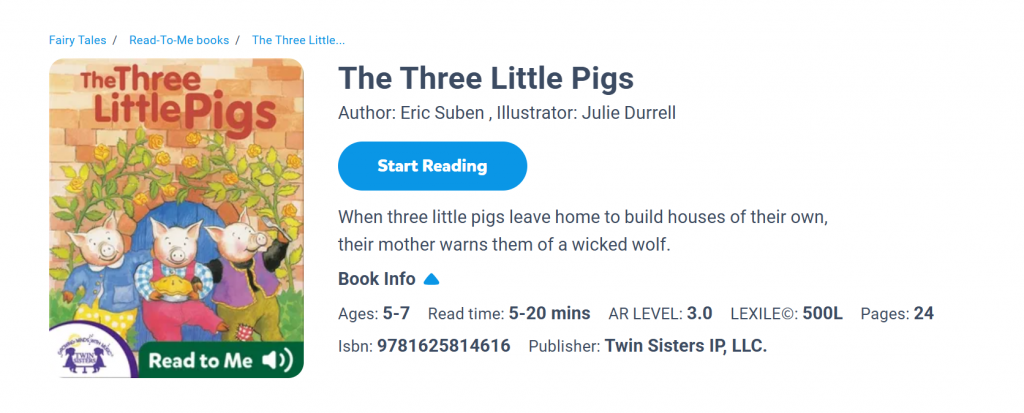 The Three Little Pigs (Eric Suben)