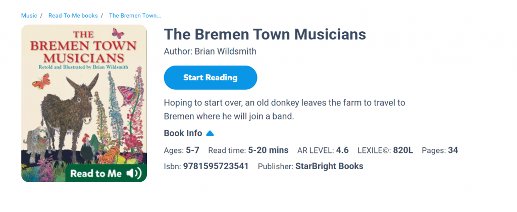The Bremen Town Musicians (Brian Wildsmith):