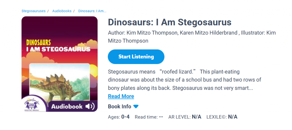 Dinosaurs: I Am Stegosaurus