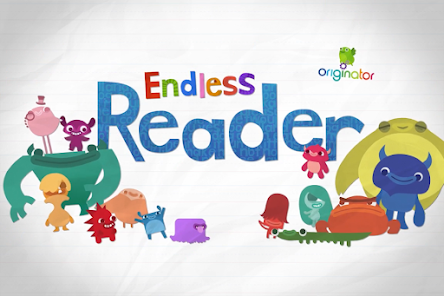 Endless Reader app teaching sight words with animated characters