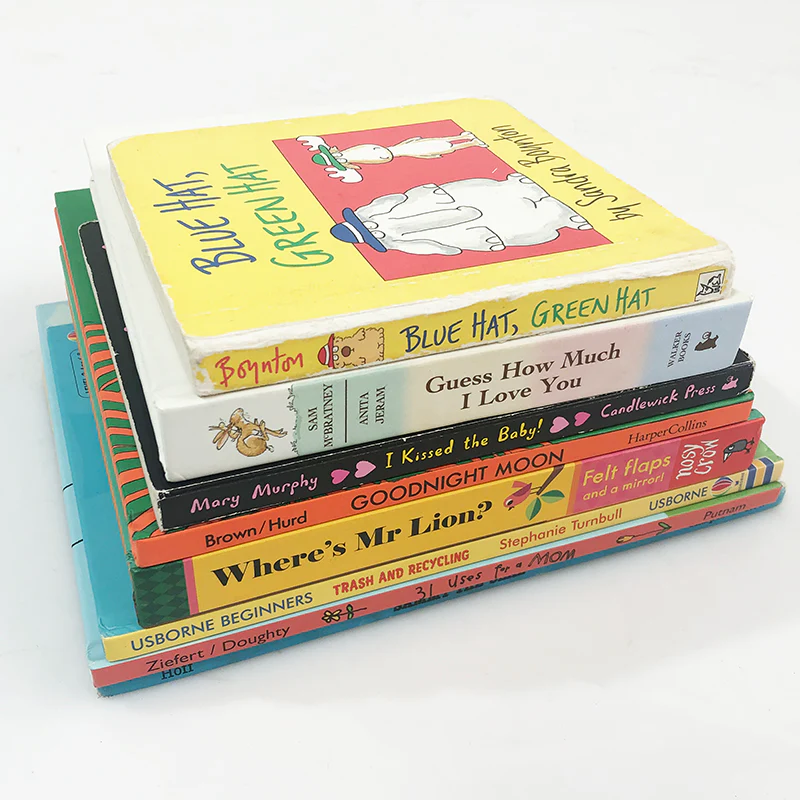 stack of colorful decodable books for early readers