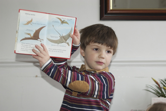Nonfiction reading for kids with an educational book