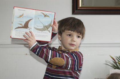 Nonfiction reading for kids with an educational book